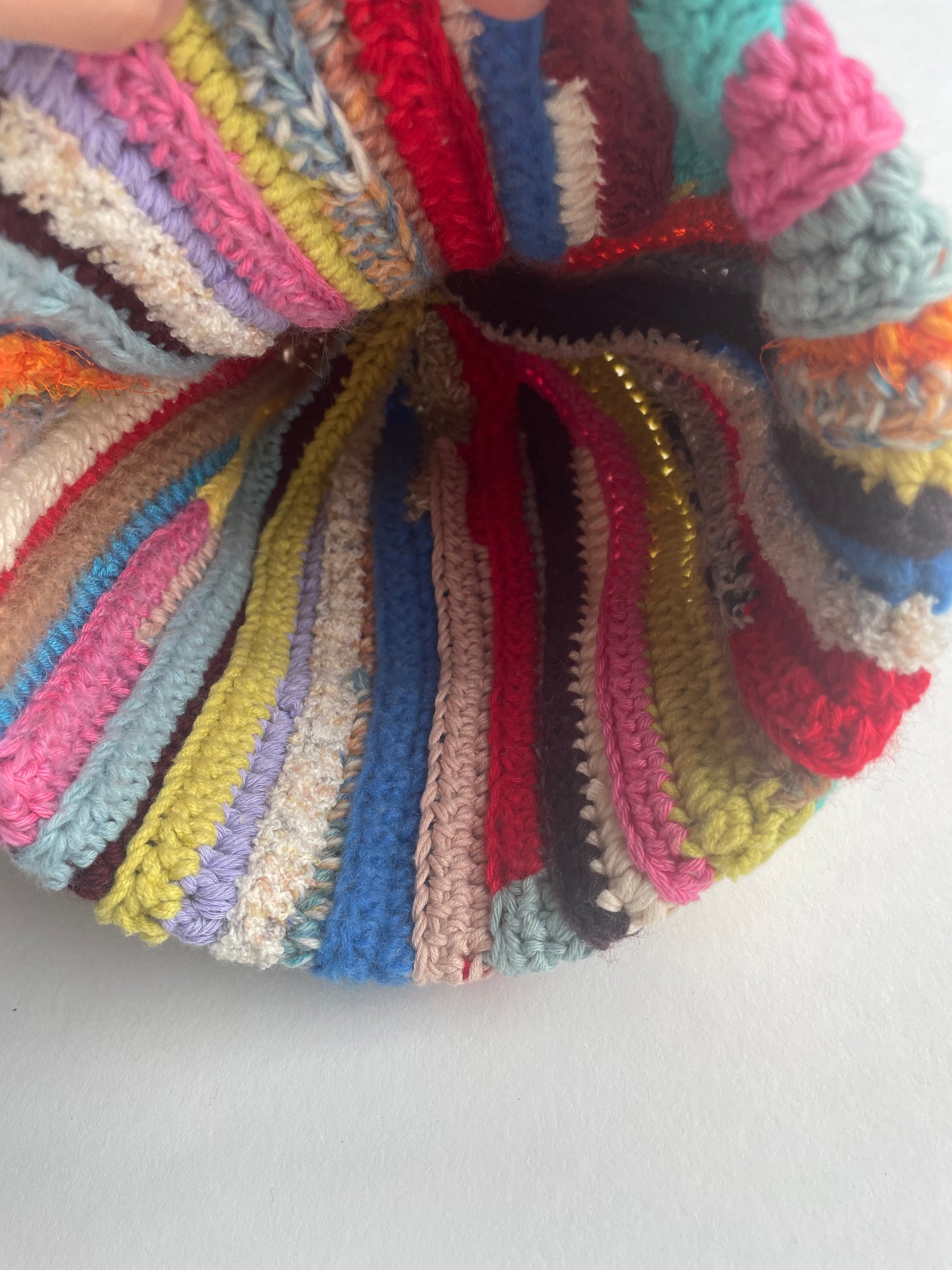 Chunky scrap yarn beanie Bryn