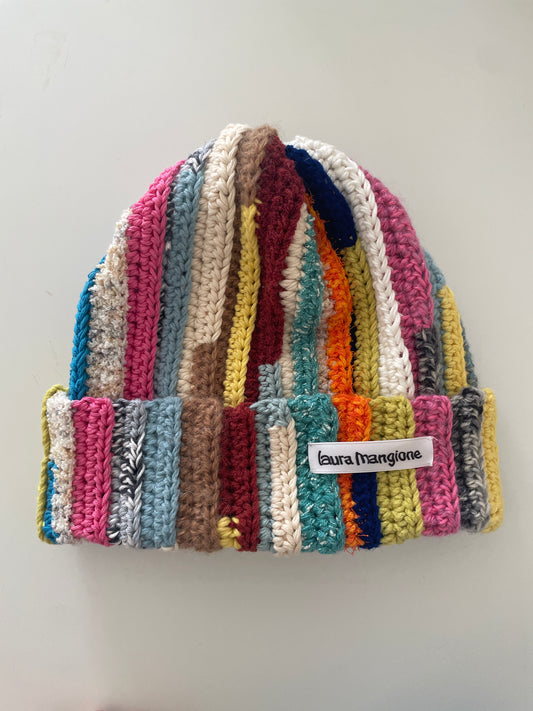 Chunky scrap yarn beanie Tory