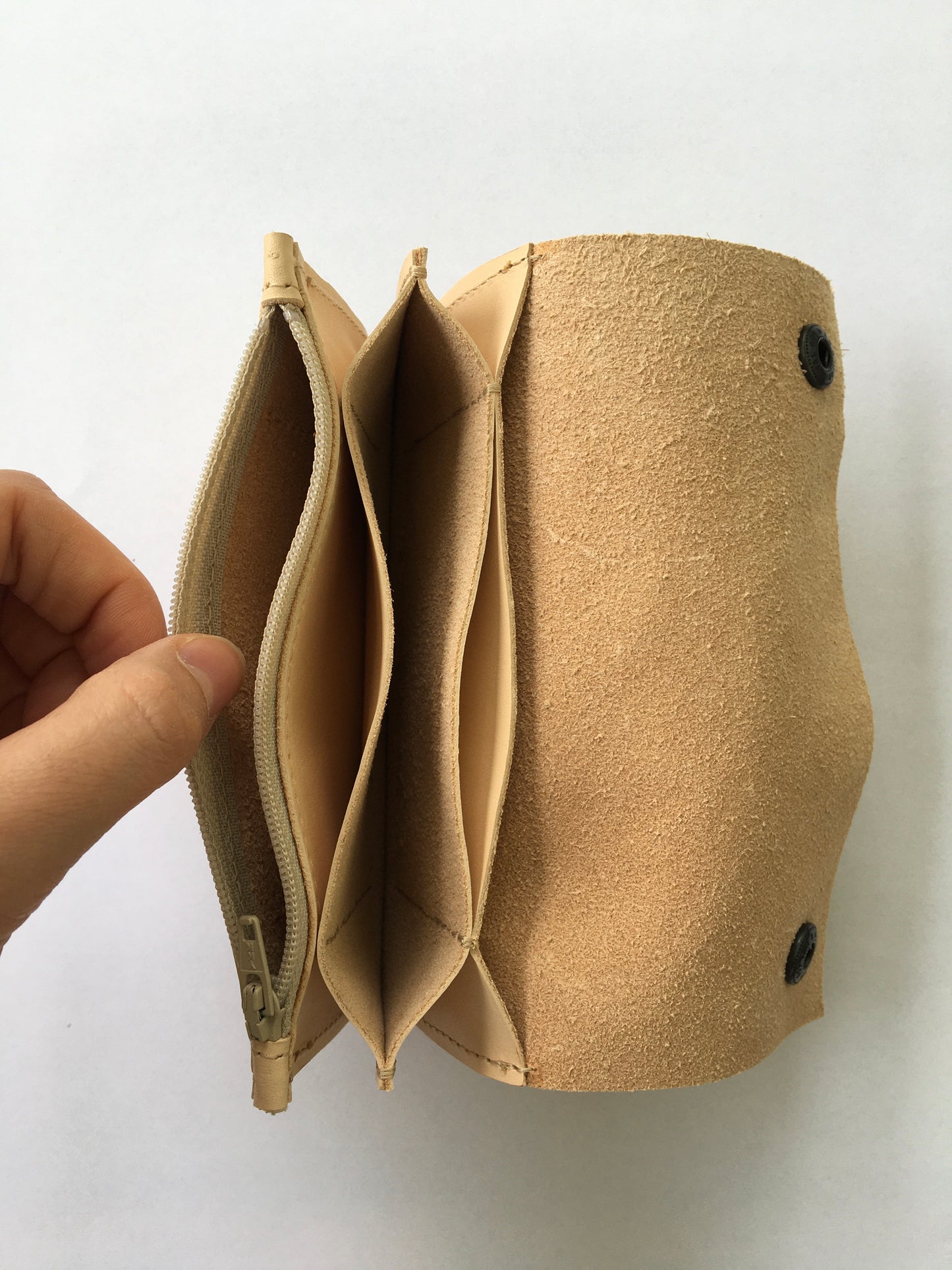 ALMA deadstock wallet - vegetable tanned leather (double croupon)