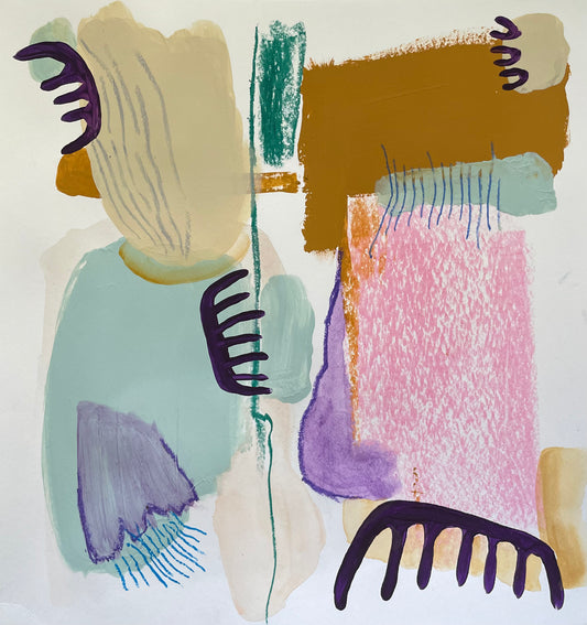 x painting abstract - 'hope'