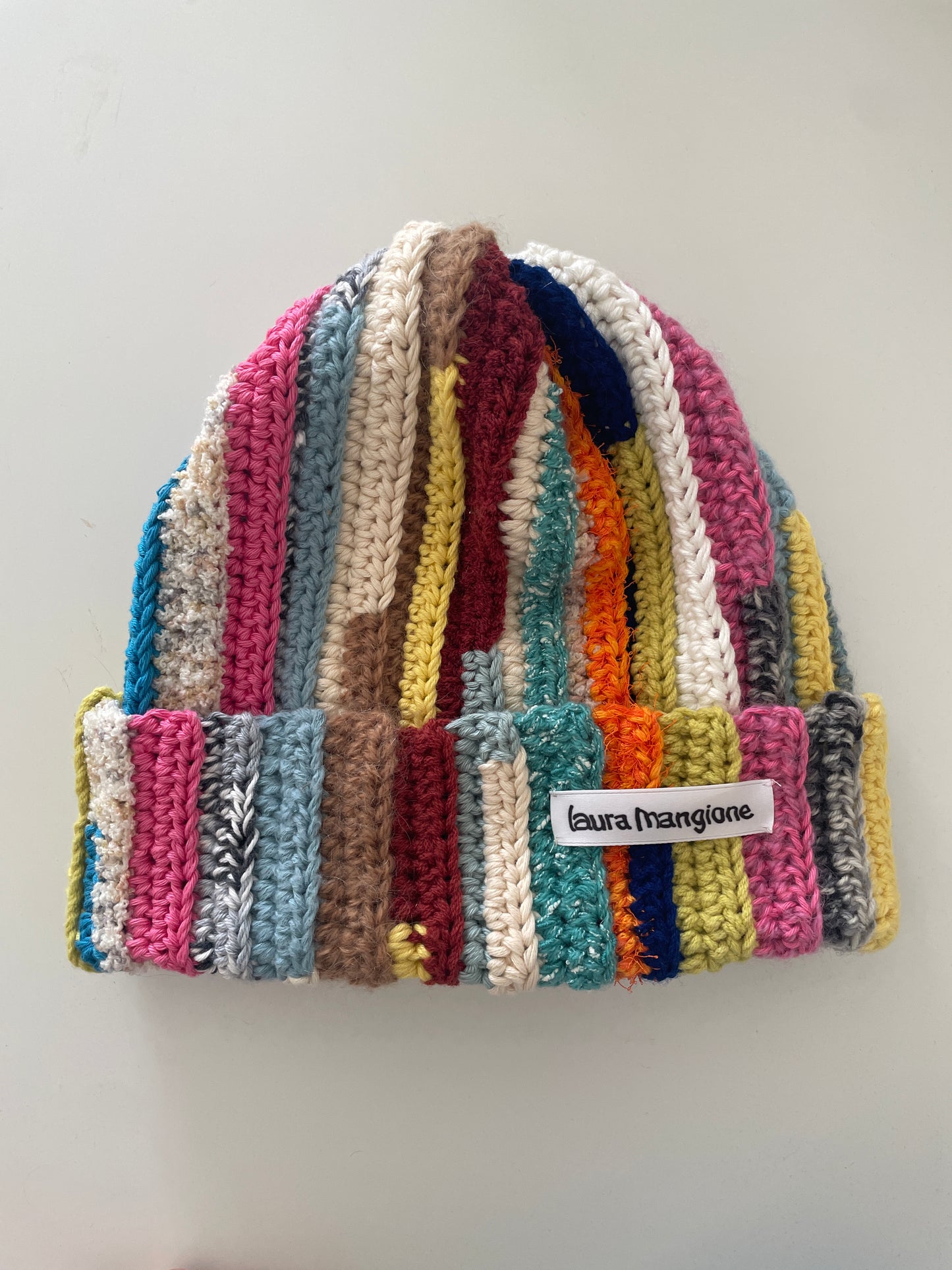 Chunky scrap yarn beanie Tory