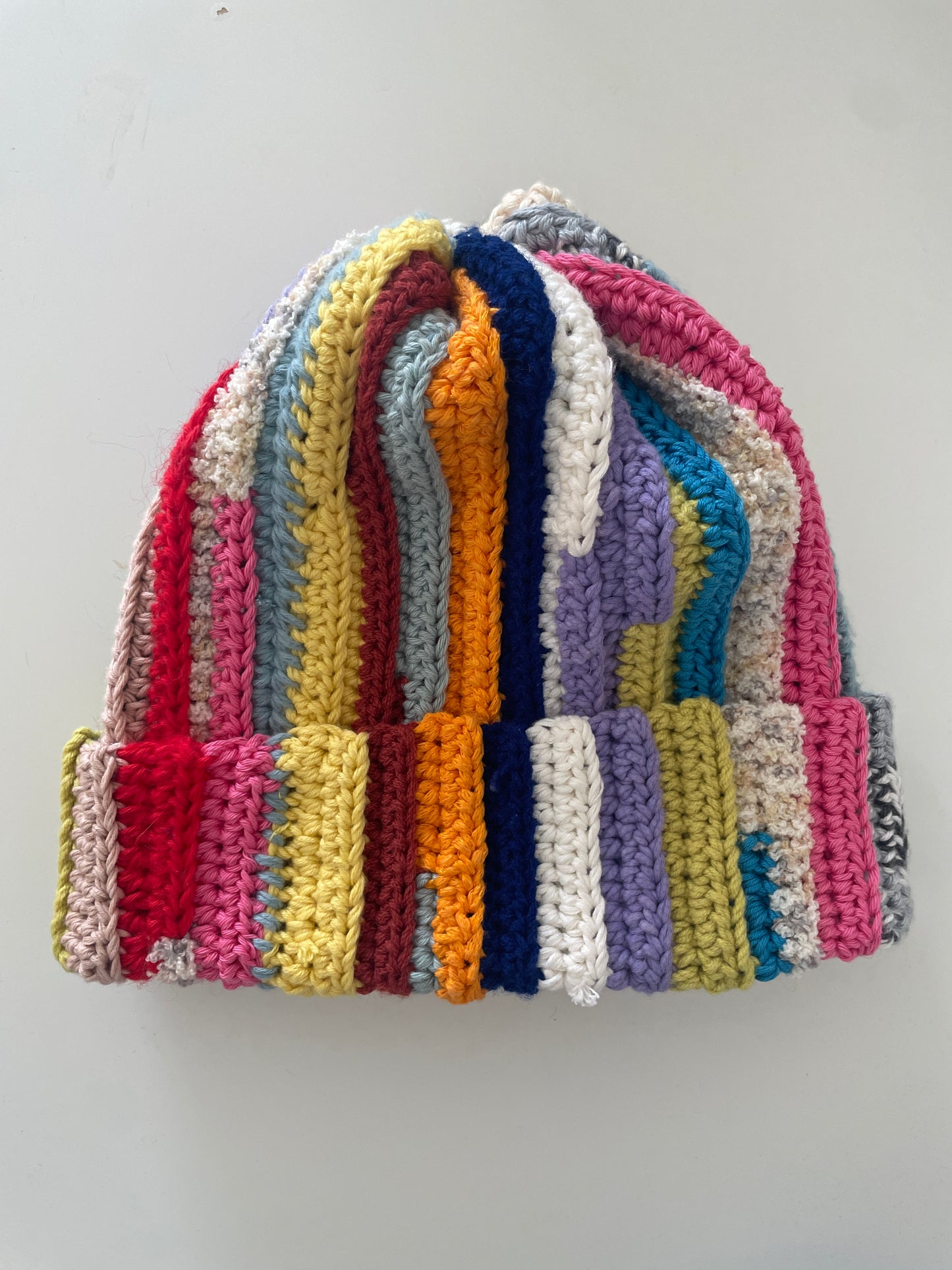Chunky scrap yarn beanie Tory