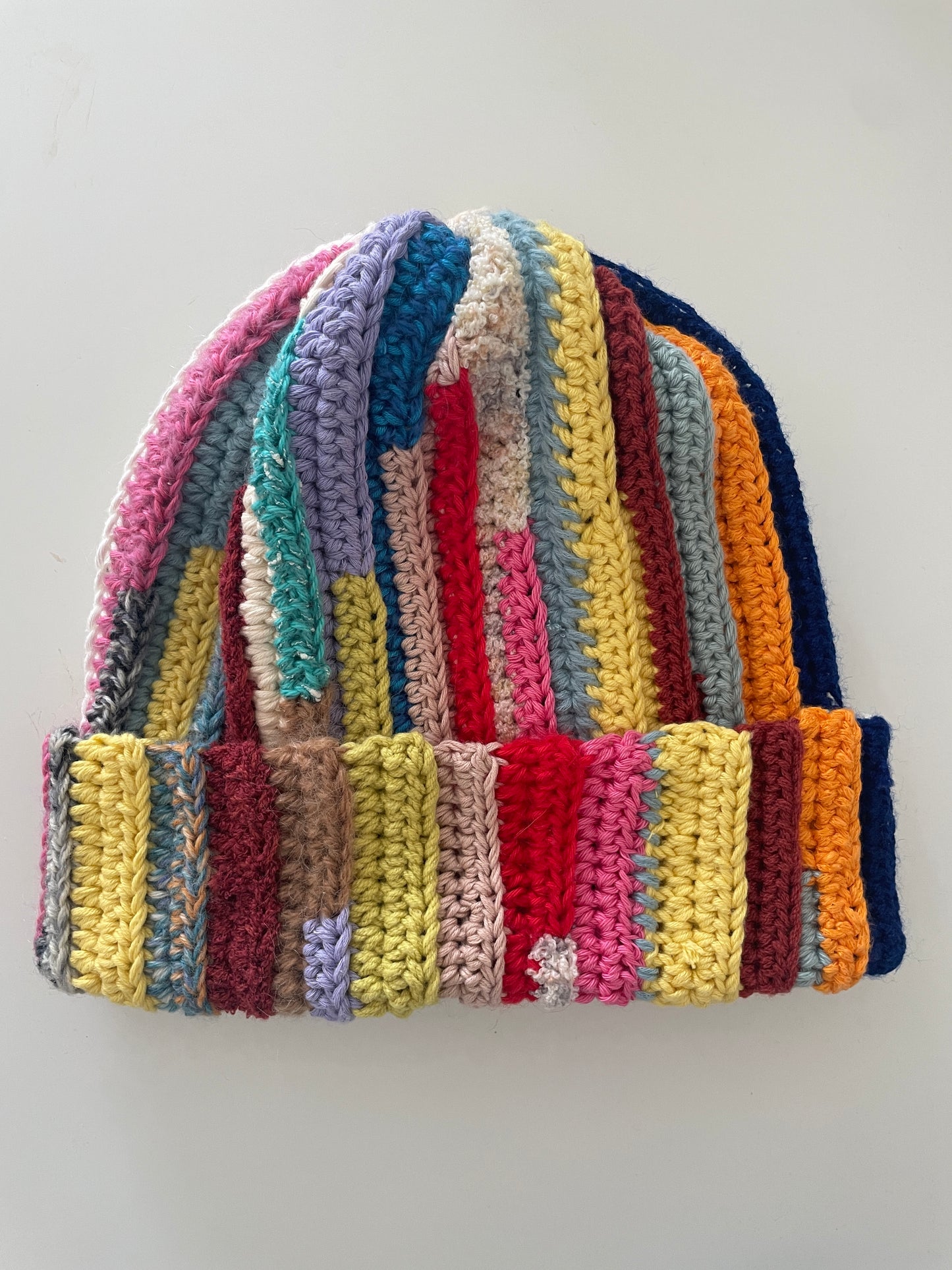 Chunky scrap yarn beanie Tory