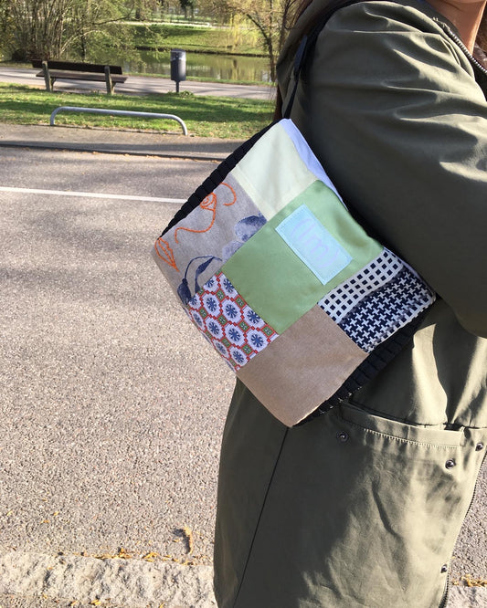 Upcycling patchwork bag AMY