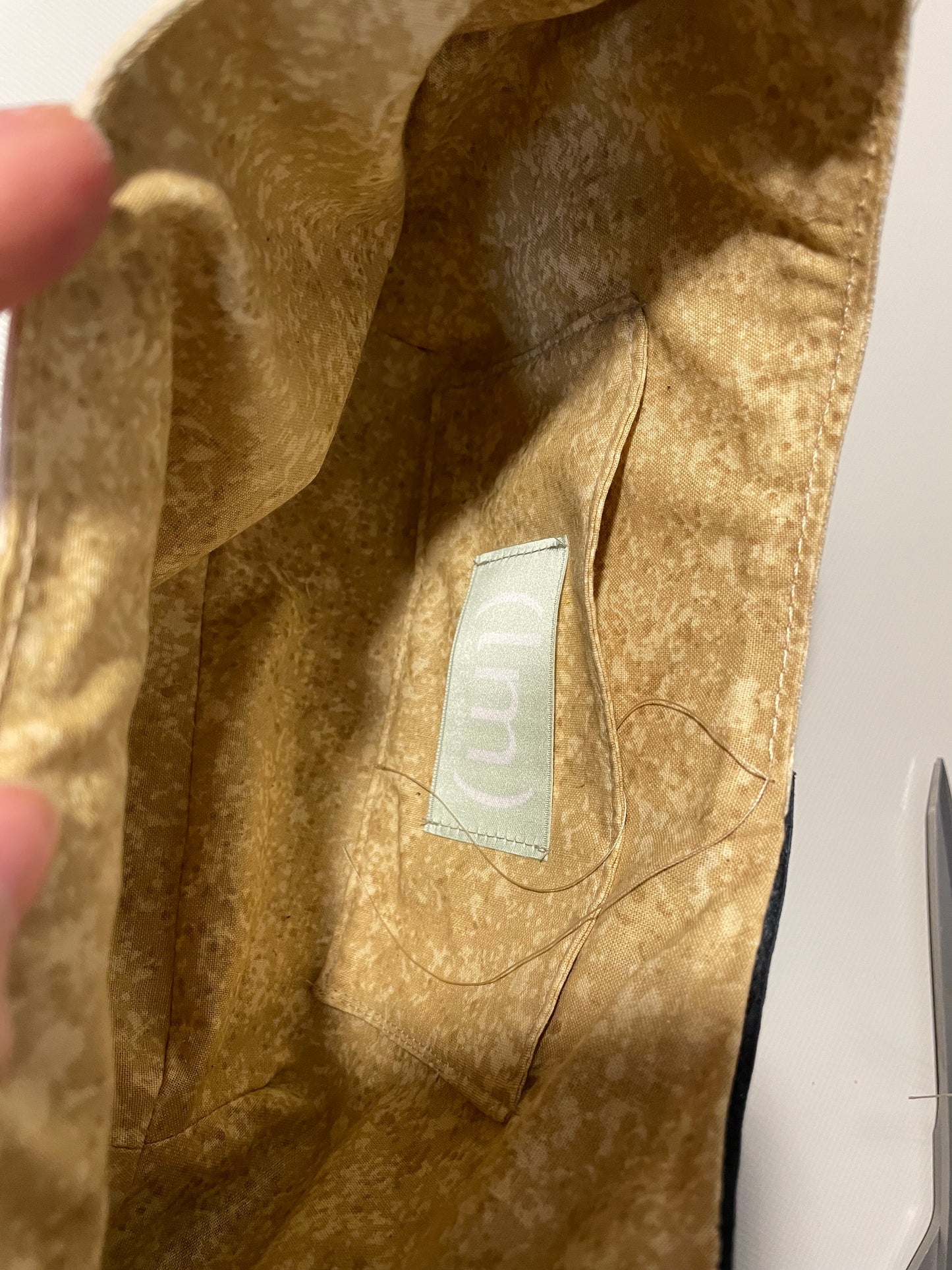 inlay leftover fabric