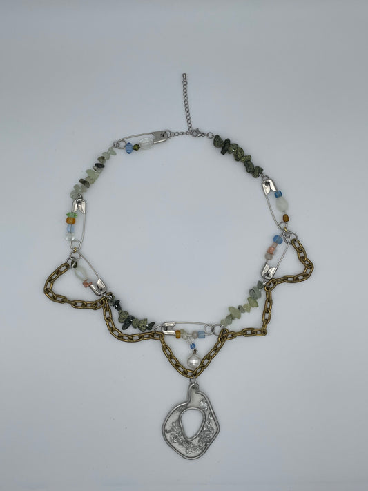 Upcycling necklace OLIVIA