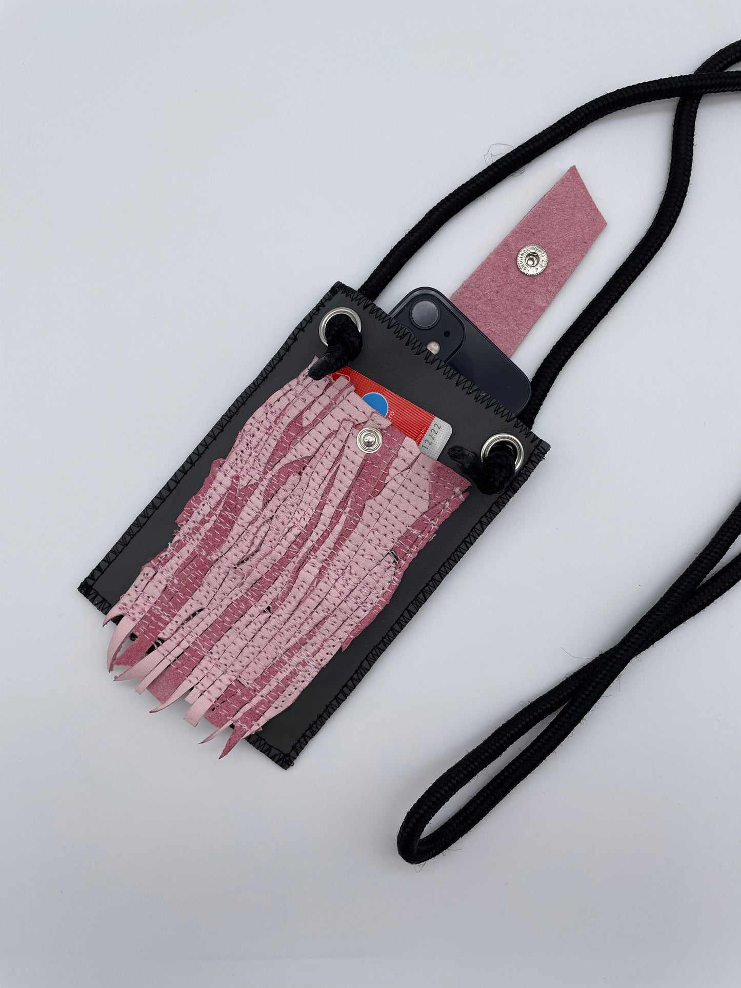 Upcycling bag 'Mini Sling' phone case leather scraps